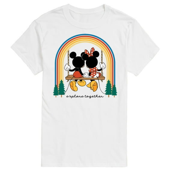 Mickey & Friends - Explore Together Rainbow - Men's Short Sleeve Graphic T-Shirt