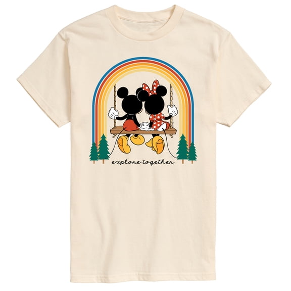 Mickey & Friends - Explore Together Rainbow - Men's Short Sleeve Graphic T-Shirt