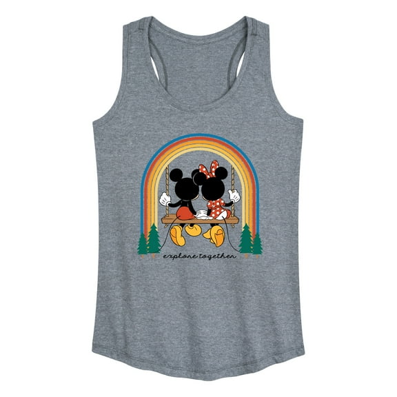 Mickey & Friends - Explore Together Rainbow - Women's Racerback Tank Top