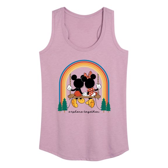 Mickey & Friends - Explore Together Rainbow - Women's Racerback Tank Top