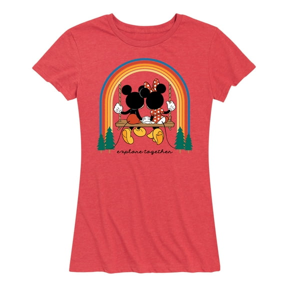Mickey & Friends - Explore Together Rainbow - Women's Short Sleeve Graphic T-Shirt