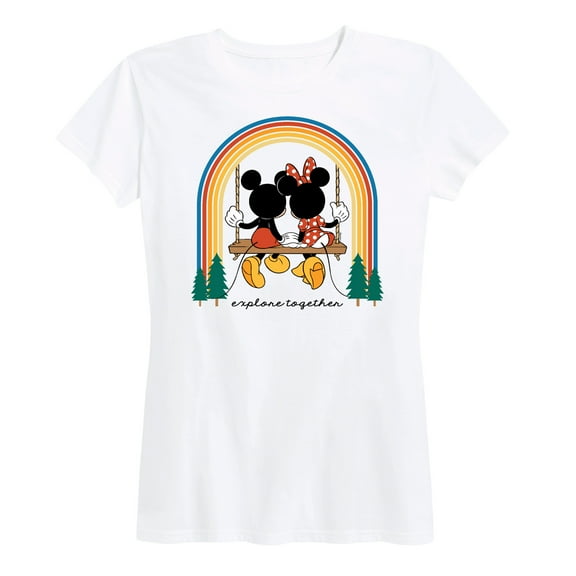 Mickey & Friends - Explore Together Rainbow - Women's Short Sleeve Graphic T-Shirt