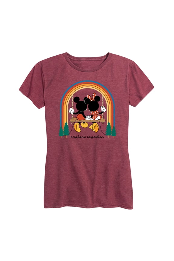 Mickey & Friends - Explore Together Rainbow - Women's Short Sleeve Graphic T-Shirt