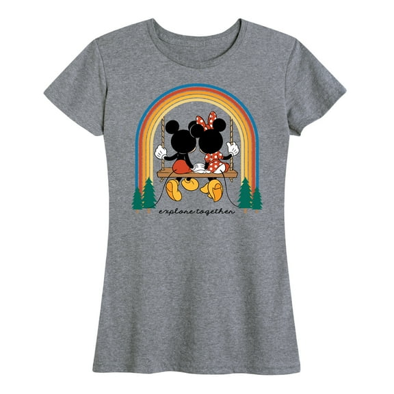Mickey & Friends - Explore Together Rainbow - Women's Short Sleeve Graphic T-Shirt