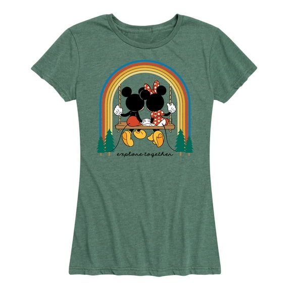 Mickey & Friends - Explore Together Rainbow - Women's Short Sleeve Graphic T-Shirt