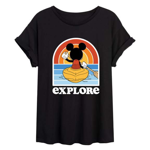 Mickey & Friends - Exploring on Kayak - Women's Oversized T-Shirt