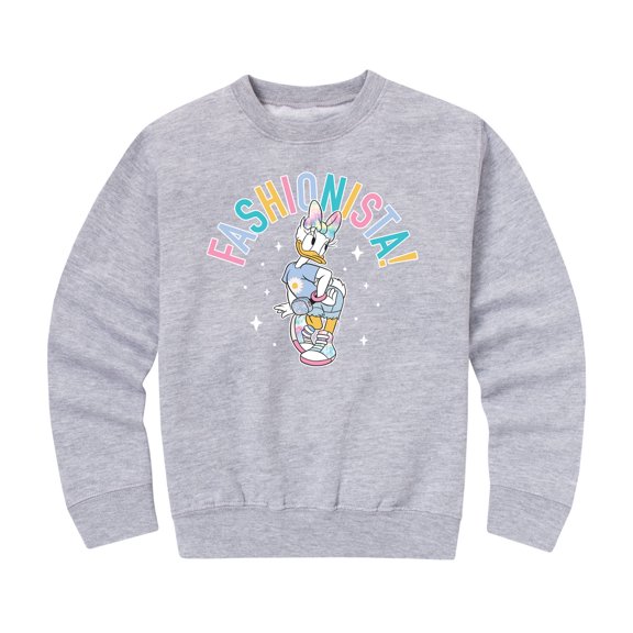Mickey & Friends - Fashionista - Toddler And Youth Crewneck Fleece Sweatshirt