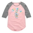 thumbnail image 1 of Mickey & Friends - Fashionista - Toddler And Youth Girls Raglan Graphic T-Shirt, 1 of 5