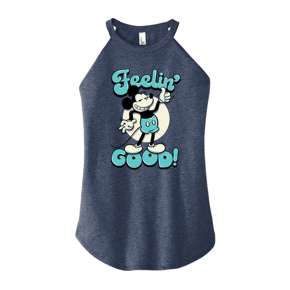 Mickey & Friends - Feelin Good - Juniors Cropped Cotton Blend T-Shirt