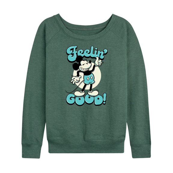 Mickey & Friends - Feelin' Good - Women's Lightweight French Terry Long Sleeve Shirt
