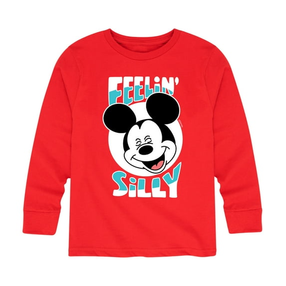 Mickey & Friends - Feelin Silly - Youth Long Sleeve Graphic T-Shirt