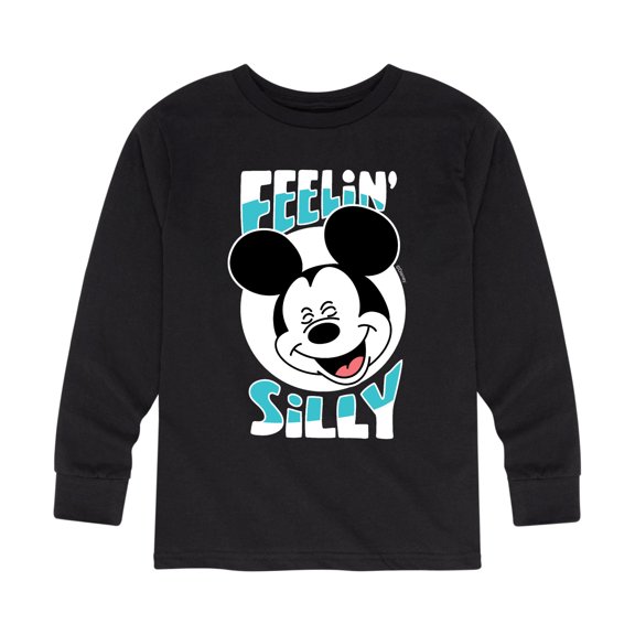 Mickey & Friends - Feelin Silly - Youth Long Sleeve Graphic T-Shirt