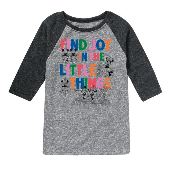 Mickey & Friends - Find Joy - Toddler And Youth Raglan Graphic T-Shirt