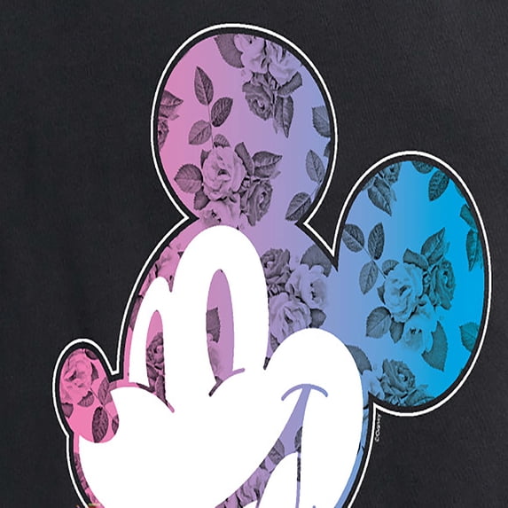 Mickey & Friends - Floral Gradient Mickey - Women's Short Sleeve Graphic T-Shirt