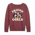 thumbnail image 1 of Mickey & Friends - Friend Goals - Women's Lightweight French Terry Long Sleeve Shirt, 1 of 5
