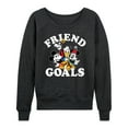 thumbnail image 1 of Mickey & Friends - Friend Goals - Women's Lightweight French Terry Long Sleeve Shirt, 1 of 5