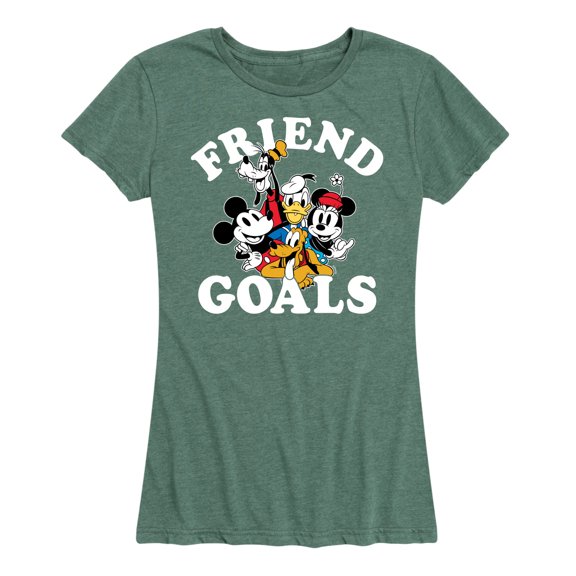 Mickey & Friends - Friend Goals - Women's Short Sleeve Graphic T-Shirt