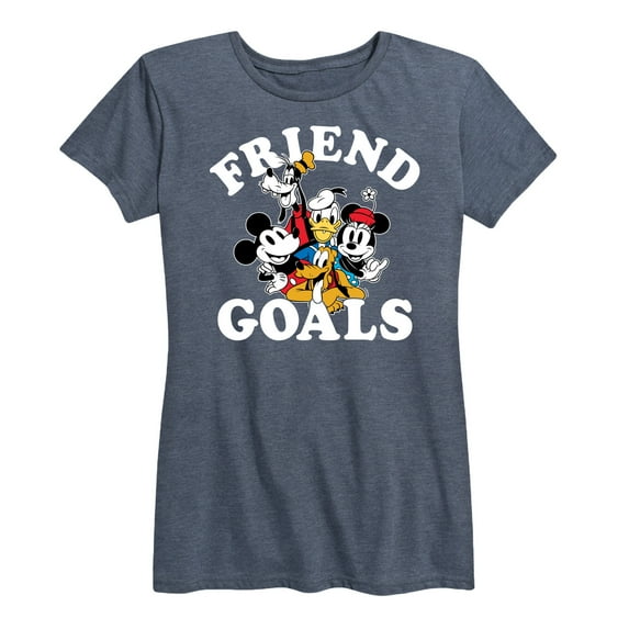 Mickey & Friends - Friend Goals - Women's Short Sleeve Graphic T-Shirt