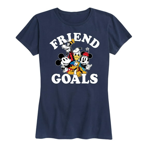 Mickey & Friends - Friend Goals - Women's Short Sleeve Graphic T-Shirt