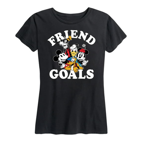 Mickey & Friends - Friend Goals - Women's Short Sleeve Graphic T-Shirt