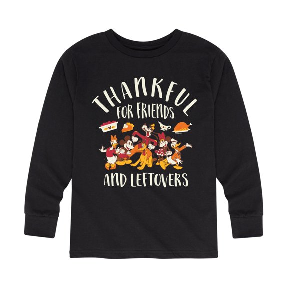 Mickey & Friends - Friends And Leftovers - Toddler and Youth Long Sleeve Graphic T-Shirt