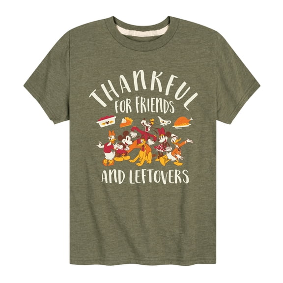 Mickey & Friends - Friends And Leftovers - Toddler and Youth Short Sleeve Graphic T-Shirt