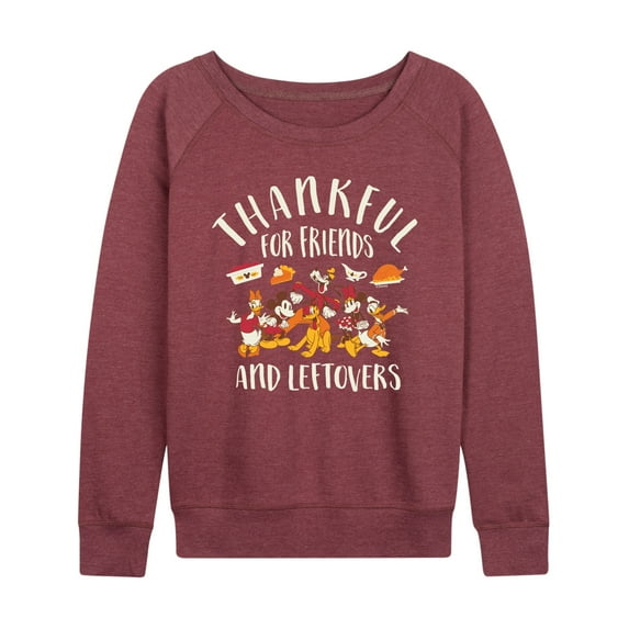 Mickey & Friends - Friends And Leftovers - Women's Lightweight French Terry Long Sleeve Shirt