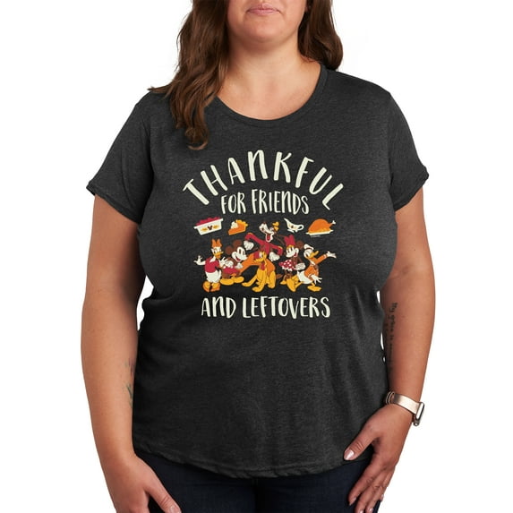 Mickey & Friends - Friends And Leftovers - Women's Short Sleeve Graphic T-Shirt