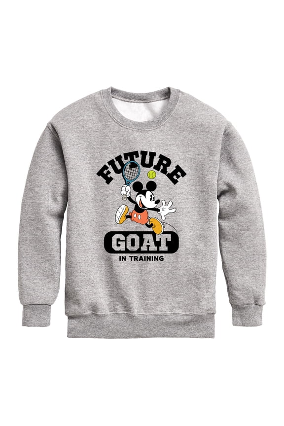 Mickey & Friends - Future GOAT in Training (Mickey) - Toddler And Youth Crewneck Fleece Sweatshirt