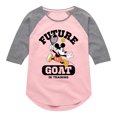 thumbnail image 1 of Mickey & Friends - Future GOAT in Training (Mickey) - Toddler And Youth Girls Raglan Graphic T-Shirt, 1 of 4