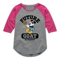 thumbnail image 1 of Mickey & Friends - Future GOAT in Training (Minnie) - Toddler And Youth Girls Raglan Graphic T-Shirt, 1 of 4