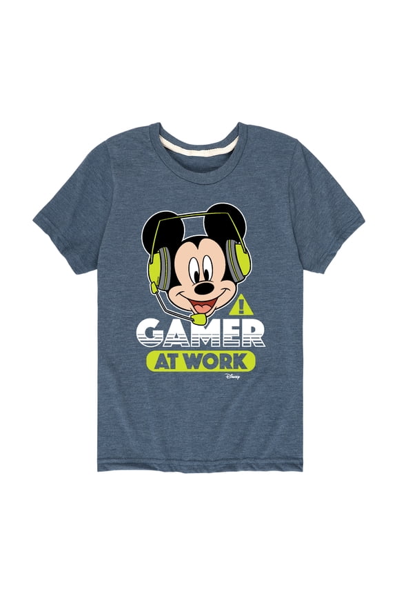 Mickey & Friends - Gamer At Work - Toddler And Youth Short Sleeve Graphic T-Shirt