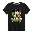 thumbnail image 1 of Mickey & Friends - Gamer At Work - Toddler And Youth Short Sleeve Graphic T-Shirt, 1 of 5