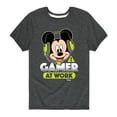 thumbnail image 1 of Mickey & Friends - Gamer At Work - Toddler And Youth Short Sleeve Graphic T-Shirt, 1 of 5