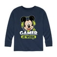 thumbnail image 1 of Mickey & Friends - Gamer at Work - Toddler And Youth Long Sleeve Graphic T-Shirt, 1 of 5