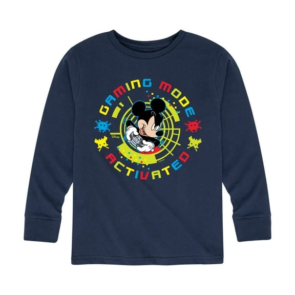 Mickey & Friends - Gaming Mode Activated - Toddler And Youth Long Sleeve Graphic T-Shirt