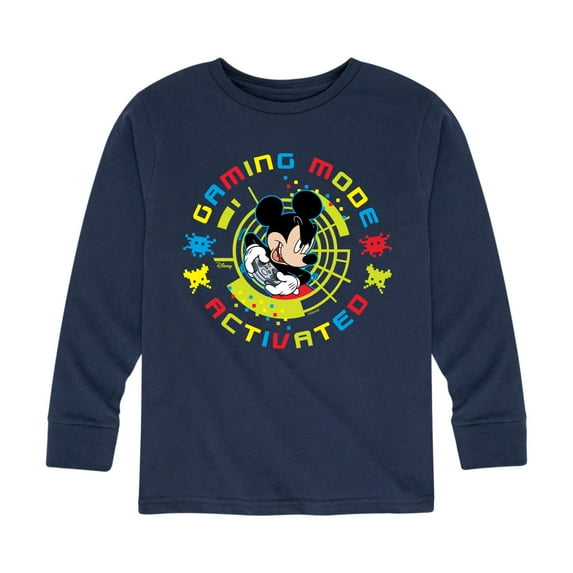 Mickey & Friends - Gaming Mode Activated - Toddler And Youth Long Sleeve Graphic T-Shirt