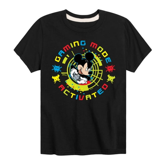 Mickey & Friends - Gaming Mode Activated - Toddler And Youth Short Sleeve Graphic T-Shirt