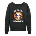 thumbnail image 1 of Peanuts - Feelin Spooky - Women's Lightweight French Terry Long Sleeve Shirt, 1 of 6