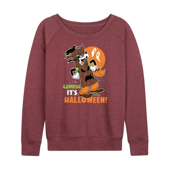 Mickey & Friends - Gawrsh It's Halloween - Women's Lightweight French Terry Long Sleeve Shirt