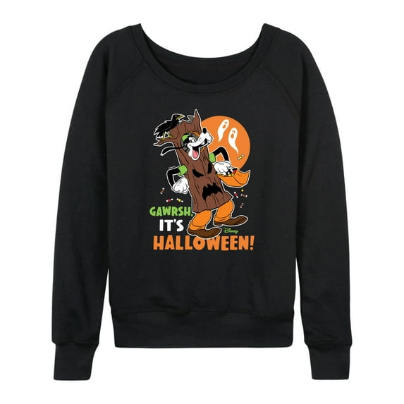 Mickey & Friends - Gawrsh It's Halloween - Women's Lightweight French Terry Long Sleeve Shirt