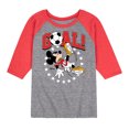thumbnail image 1 of Disney - Mickey & Friends - Goal - Mickey Plays Soccer - Toddler And Youth Raglan Graphic T-Shirt, 1 of 1