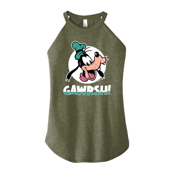 Mickey & Friends - Goofy Gawrsh - Juniors High Neck Tank Top