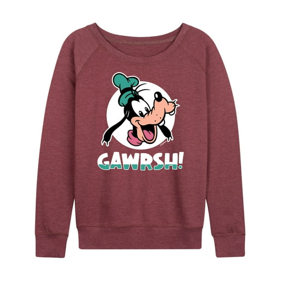 Mickey & Friends - Goofy Gawrsh - Women's Lightweight French Terry Long Sleeve Shirt