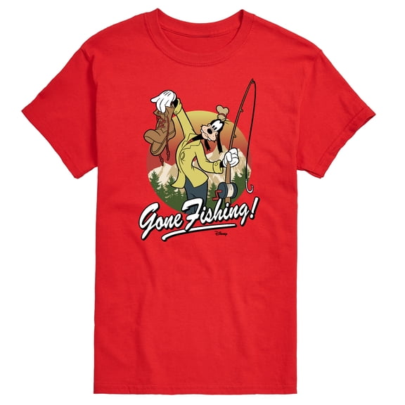 Mickey & Friends - Goofy Gone Fishing - Men's Short Sleeve Graphic T-Shirt