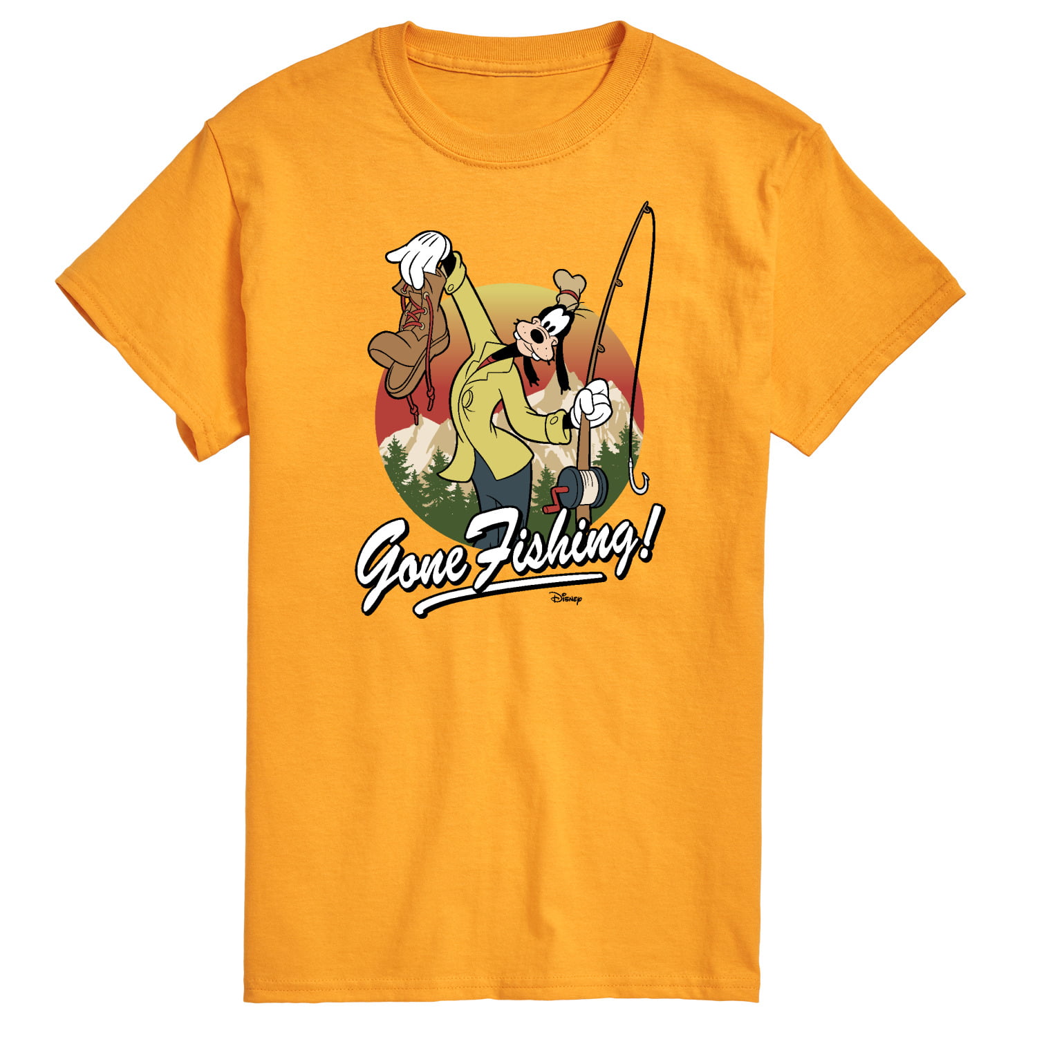 Mickey & Friends - Goofy Gone Fishing - Men's Short Sleeve Graphic T-Shirt  