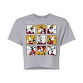 thumbnail image 1 of Mickey & Friends - Goofy Grid - Juniors Cropped Cotton Blend T-Shirt, 1 of 5