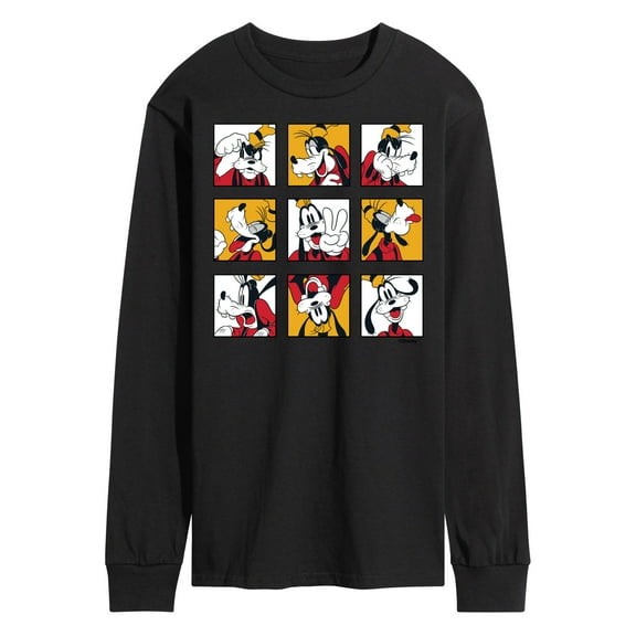 Mickey & Friends - Goofy Grid - Men's Long Sleeve T-Shirt