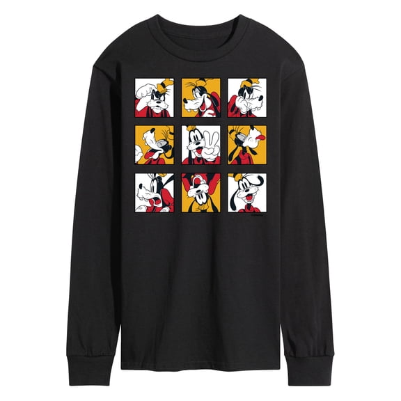Mickey & Friends - Goofy Grid - Men's Long Sleeve T-Shirt