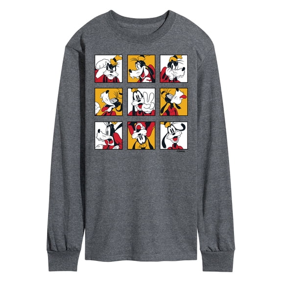 Mickey & Friends - Goofy Grid - Men's Long Sleeve T-Shirt